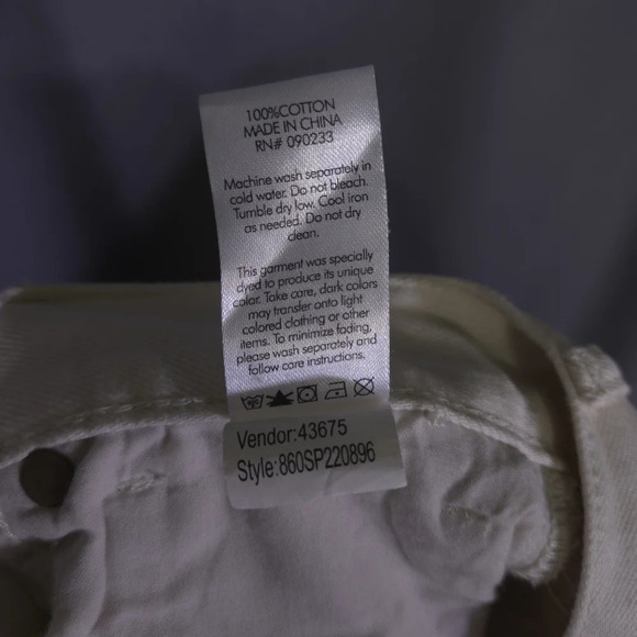 PacSun Two-Tone Paneled High Rise Straight Leg Jeans Button Fly Size 27 - Picture 9 of 10